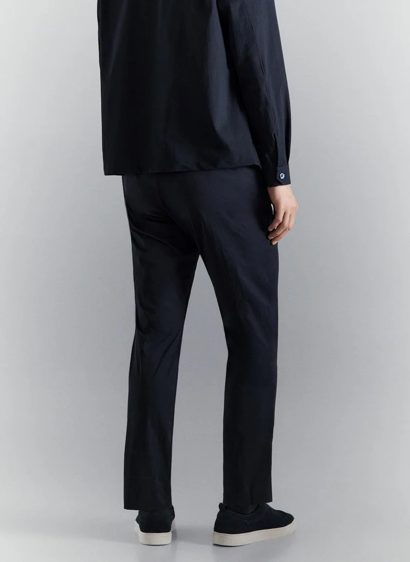 مانجو مان Slim-fit water-repellent trousers